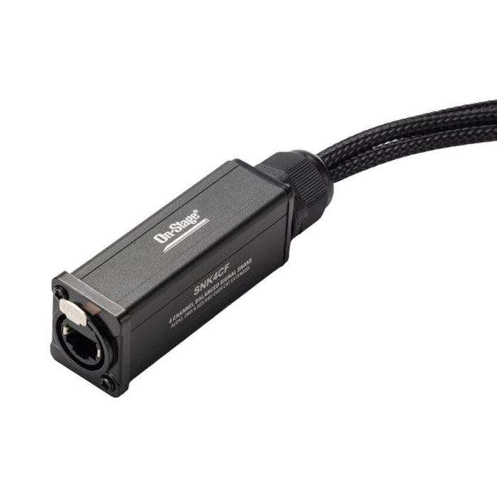 On Stage Production Grade 4-Channel Signal Snake Cable (4 x XLR Female - RJ45)