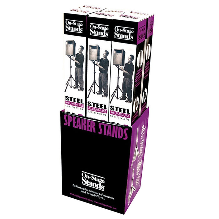 On Stage All Aluminium Speaker Stand with Reversible Upper Shaft