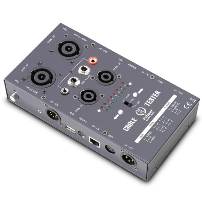Palmer | AHMCTXL V2 | Multi Cable Tester | Speakon, XLR, TS/TRS, Cinch, MIDI/DIN & More