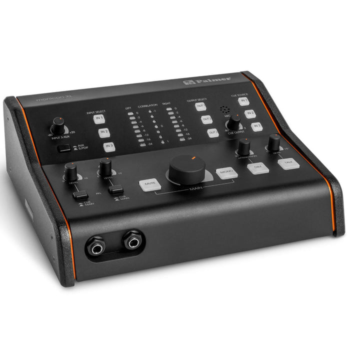 Palmer | PMONICONXL | MONICON XL | Actrive Monitor Controller w/ 2x Headphone Out & Level Indicator