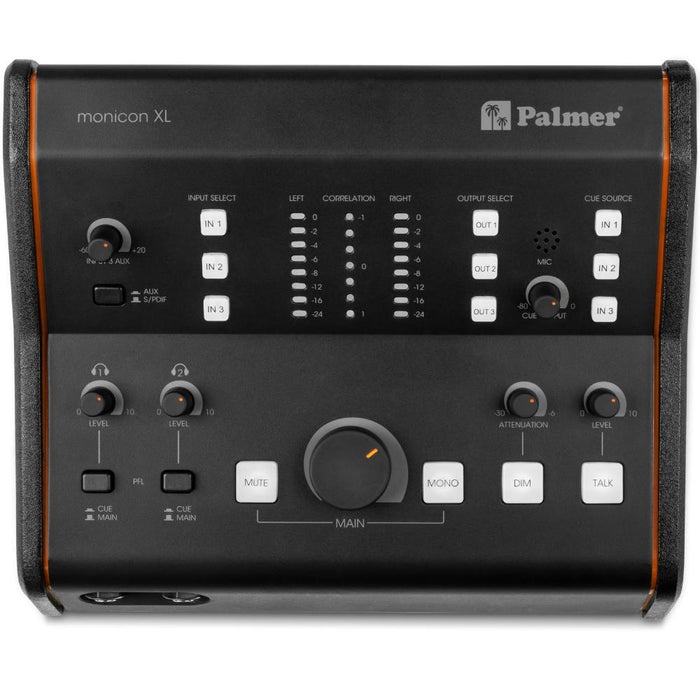 Palmer | PMONICONXL | MONICON XL | Actrive Monitor Controller w/ 2x Headphone Out & Level Indicator