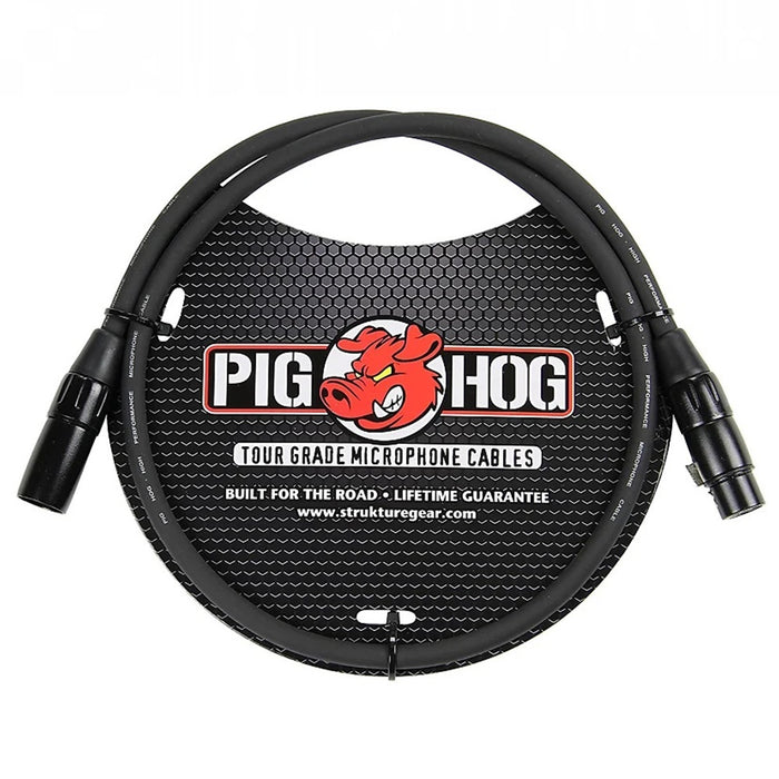 PIG HOG | Tour Grade | Microphone Cable | 8MM | 50FT | Black