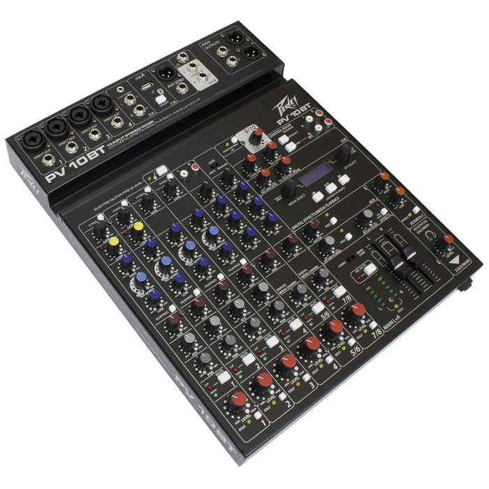 Peavey PV Series "PV-10BT" Compact 10-Channel Mixer with Bluetooth