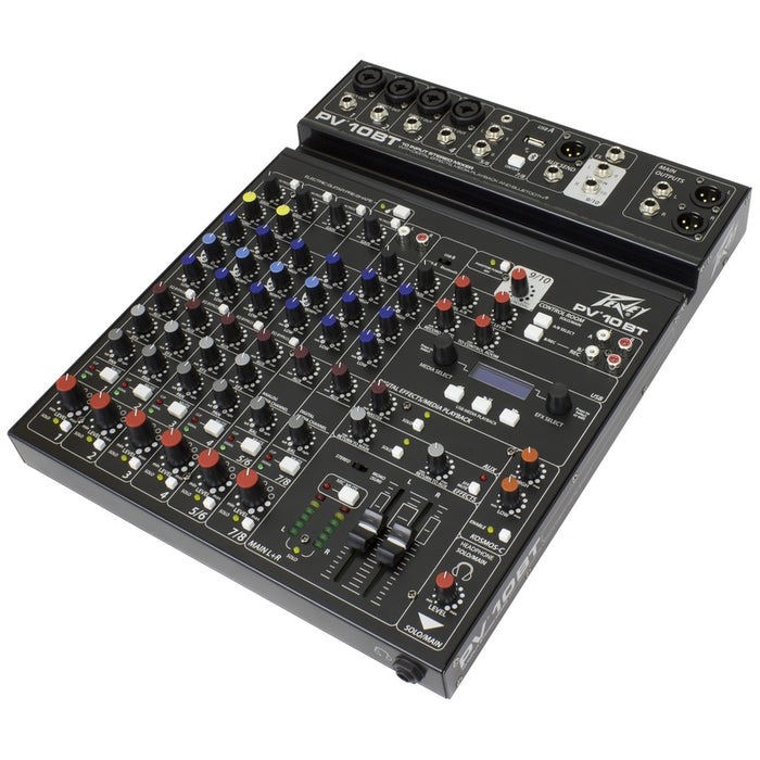 Peavey PV Series "PV-10BT" Compact 10-Channel Mixer with Bluetooth