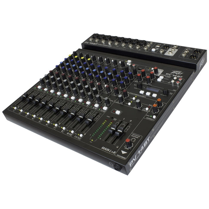 Peavey PV Series "PV-14BT" Compact 14-Channel Mixer with Bluetooth