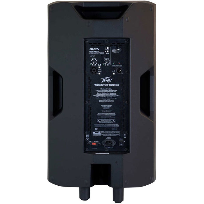 Peavey Aquarius Series "AQ15" Powered 1000W, Bi-Amped, 15" Loudspeaker with Bluetooth