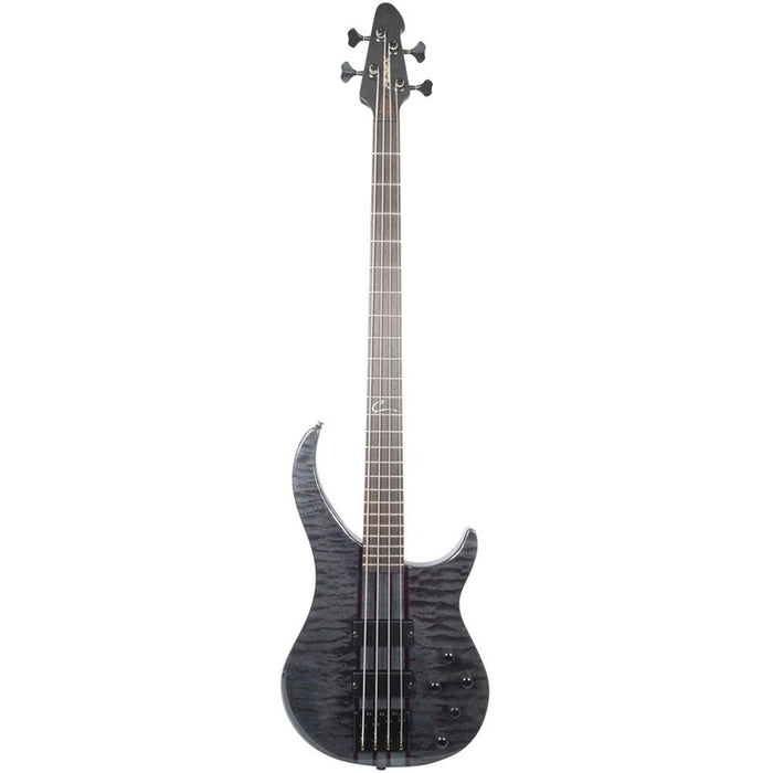 Peavey Cirrus Series 4-String Bass Guitar in Flame Maple Transparent Black