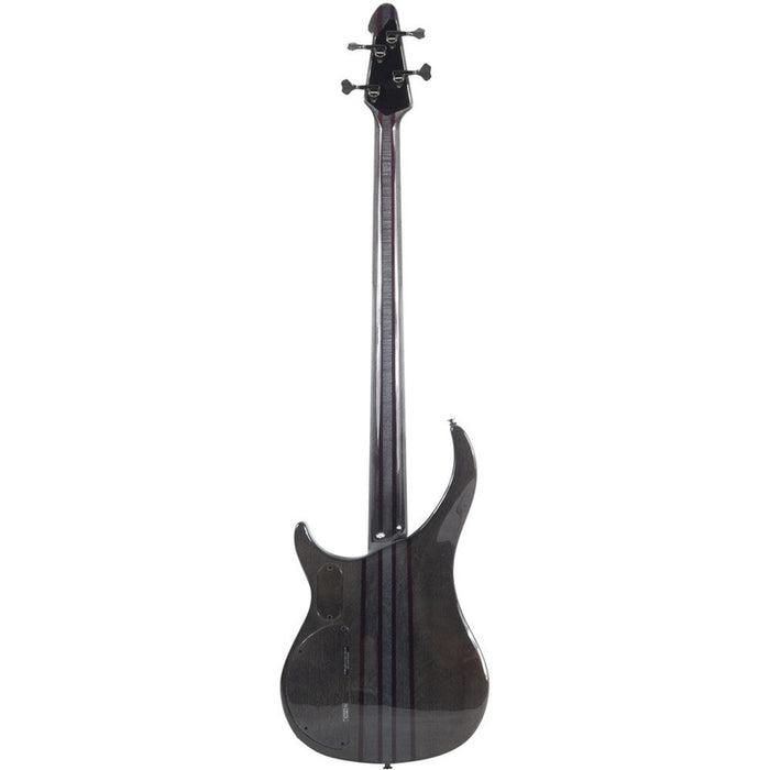 Peavey Cirrus Series 4-String Bass Guitar in Flame Maple Transparent Black