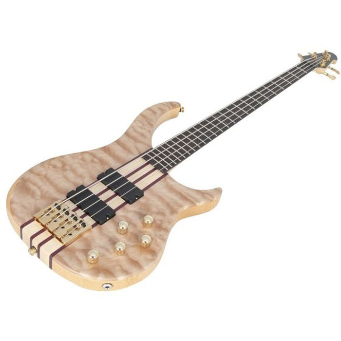 Peavey Cirrus Series 4-String Bass Guitar in Quilt Maple Natural