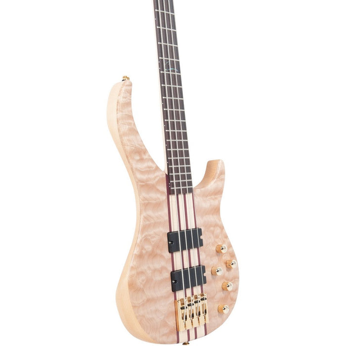 Peavey Cirrus Series 4-String Bass Guitar in Quilt Maple Natural