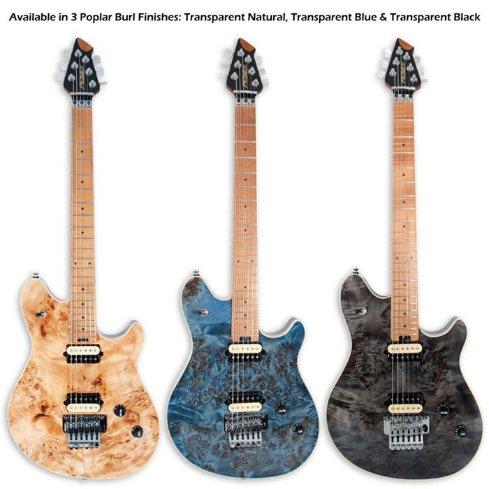 Peavey HP-2 Series Electric Guitar in Poplar Burl Natural Finish
