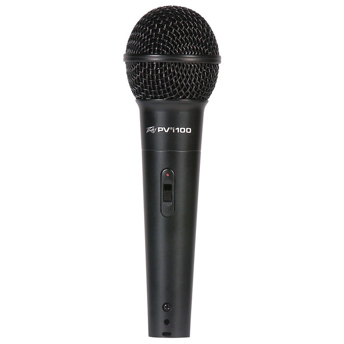 Peavey PVi100 Dynamic Cardioid Microphone in Black with XLR-QTR Cable
