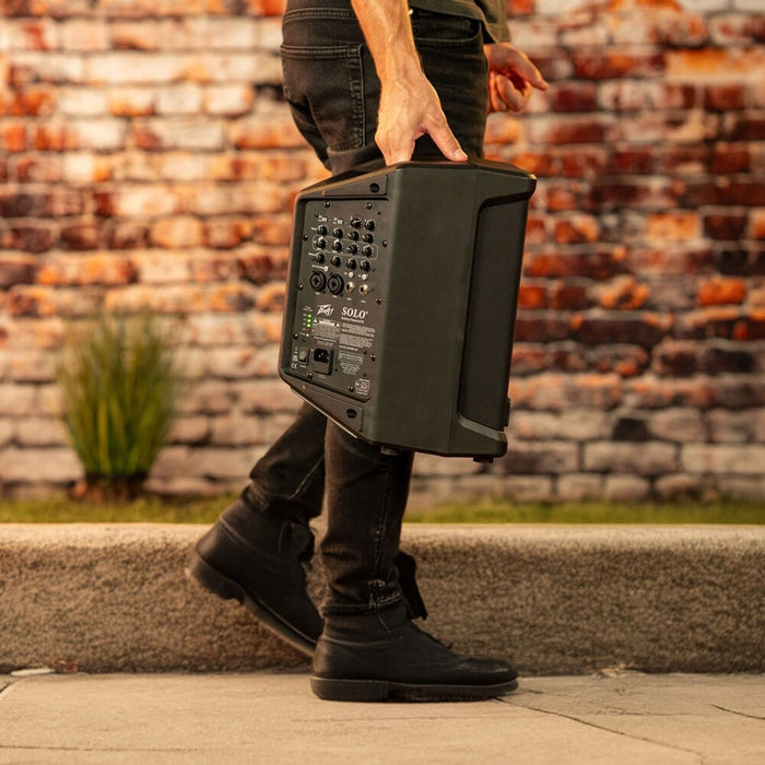 Peavey Solo Portable Battery Powered PA System, 4-Channel, 90 Watts