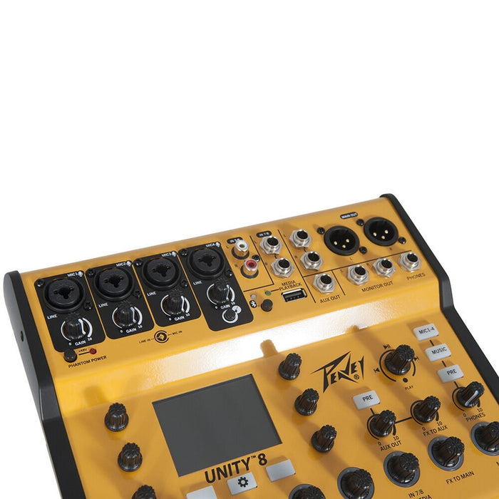 Peavey Unity Series "UNITY-8" Digital 8-Channel Mixer with Bluetooth