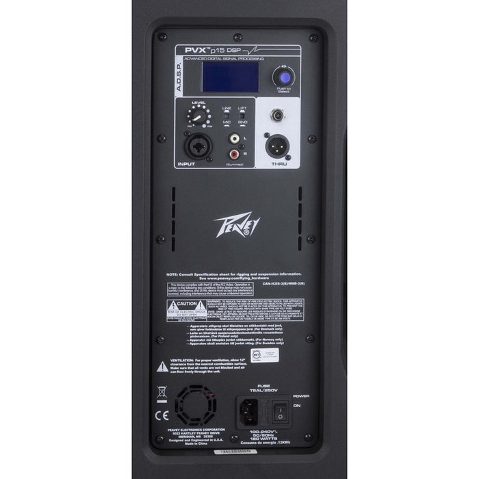 Peavey PVX Series "PVXP-15DSP" Powered 830W, Bi-Amped, 15" Loudspeaker with DSP