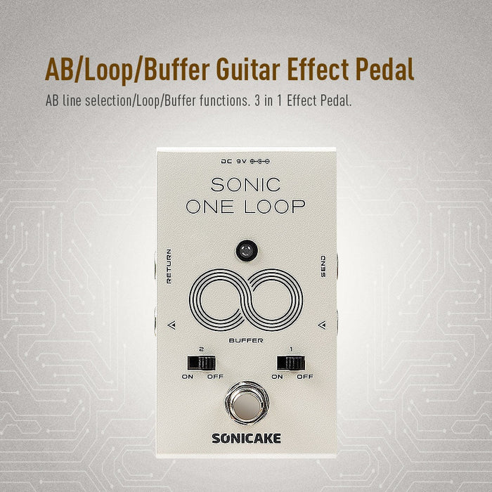 Sonicake - One Loop Liner Selctor / AB / Buffer- Guitar Pedal