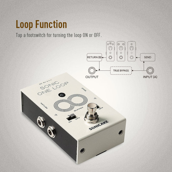 Sonicake - One Loop Liner Selctor / AB / Buffer- Guitar Pedal