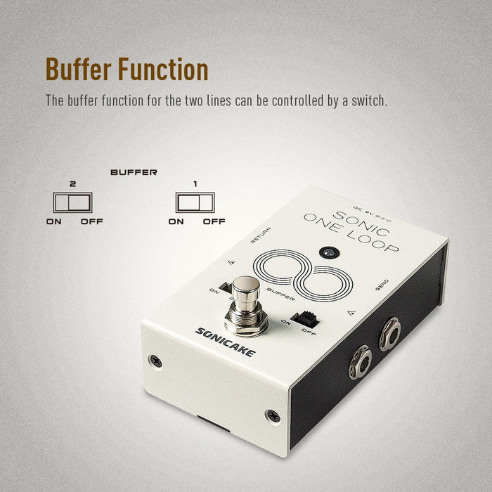 Sonicake - One Loop Liner Selctor / AB / Buffer- Guitar Pedal