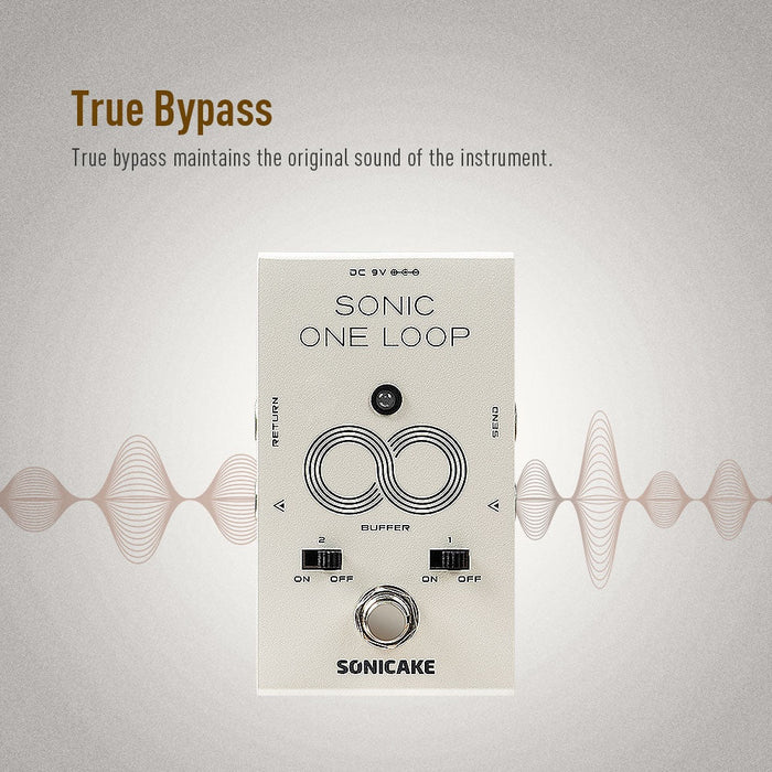 Sonicake - One Loop Liner Selctor / AB / Buffer- Guitar Pedal