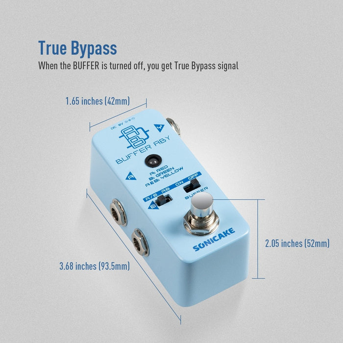 Sonicake - Buffered ABY - Mini Guitar Pedal