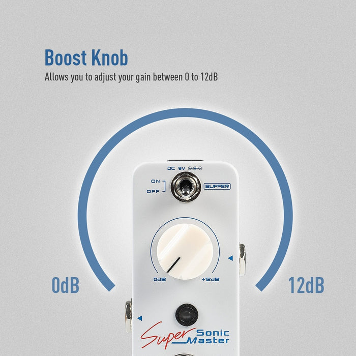 Sonicake - Super Master Clean Boost - Mini Guitar Pedal