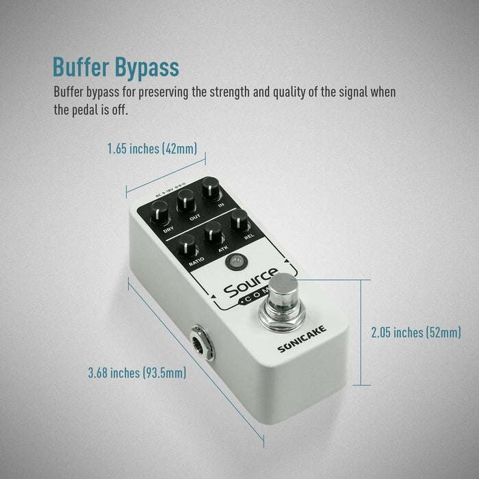 Sonicake - Source Comp 1176 Style Compressor - Mini Guitar Pedal