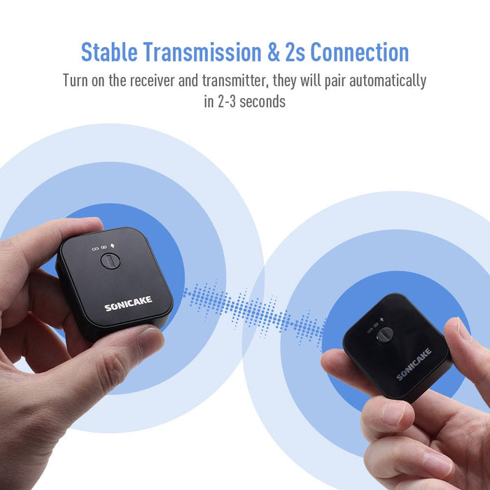 Sonicake - Wireless Mic System for Phones, Interviews, Youtube ETC