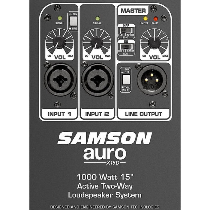 Samson AURO X15D Powered Active PA Speaker