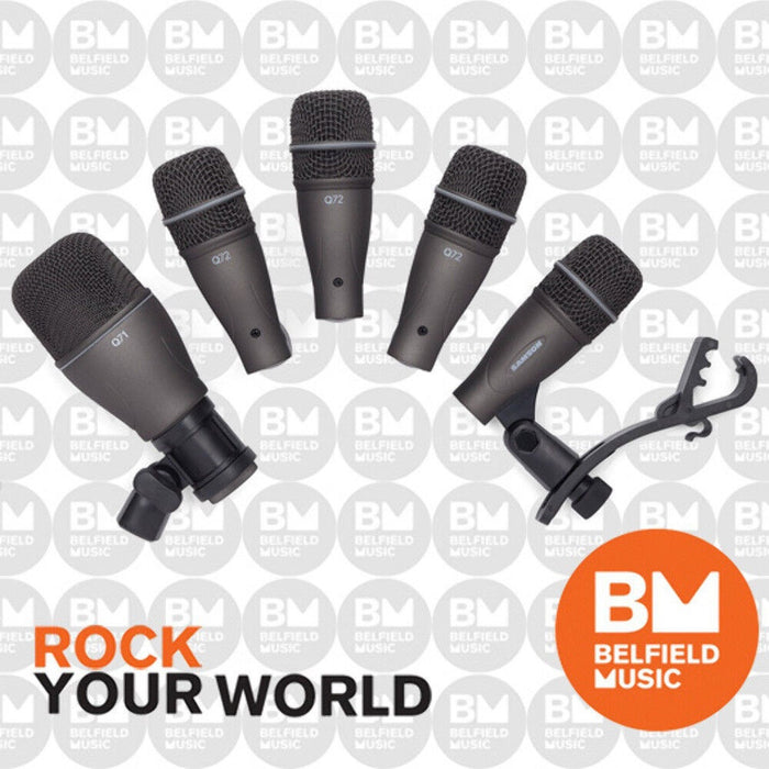 Samson Audio DK705 5 Piece Drum Mic Kit DK-705 Microphones