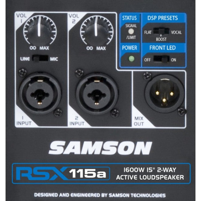 Samson RSX115A 1700w 1 x 15 Inch Active Powered