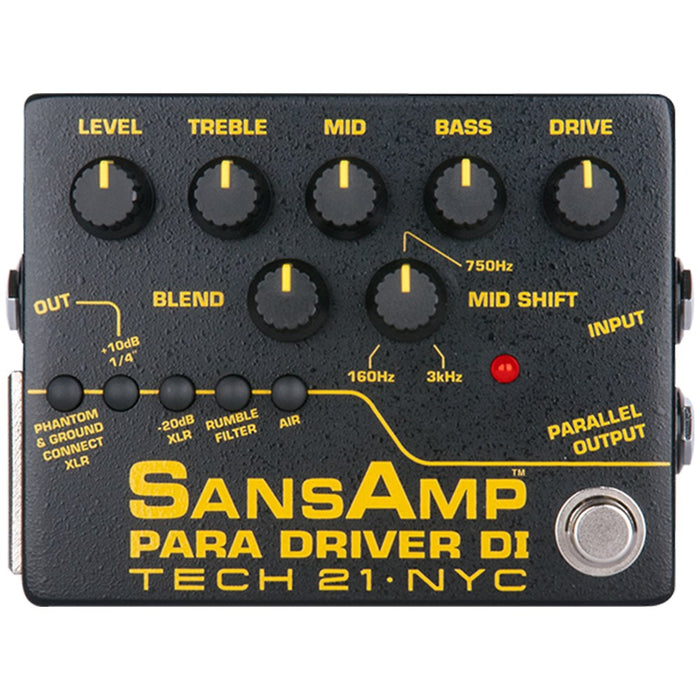 Tech 21 | SansAmp | Para Driver DI V2 | Preamp & DI w/ Mid Frequency Control