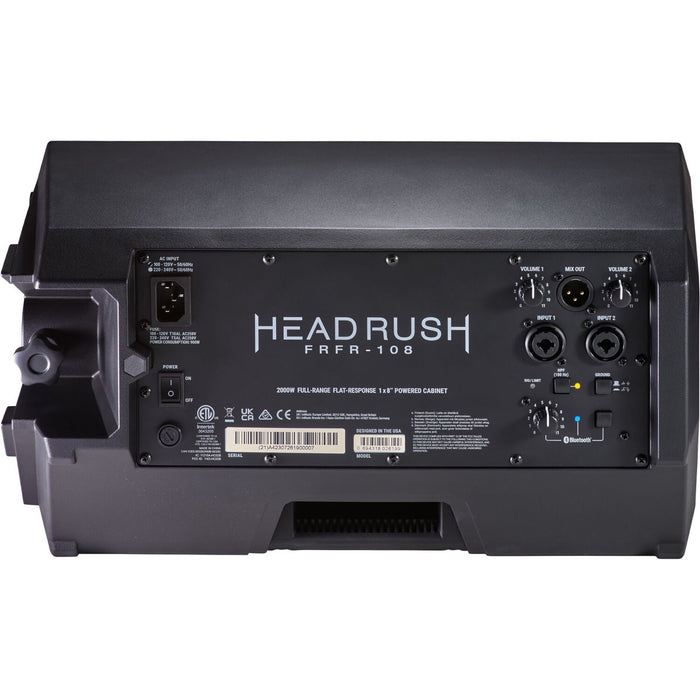 Headrush | FRFR-108 MK2 | 8" Powered FRFR Cabinet | w/ Bluetooth Connection