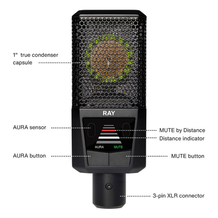 Lewitt | RAY | w/ Distance Sensing Technology | Studio Condenser Microphone | PRE-ORDER