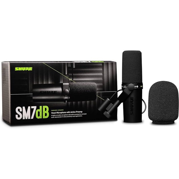 SHURE | SM7dB | NEW Dynamic Vocal Microphone w/ Built-In Preamp