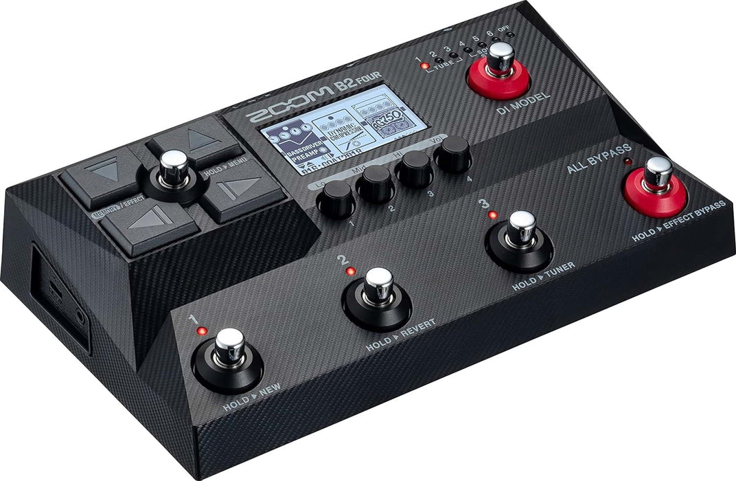 Zoom | B2 FOUR | Bass MultiStomp | Bass Multi-Effects Processor