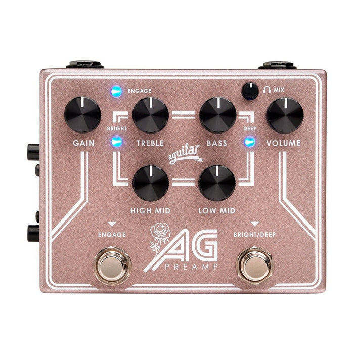 Aguilar | AG PREAMP | Rose Gold Limited Edition | Preamp DI Box w/ 4 - Band EQ (AG - AGPREBCAM) - Gsus4