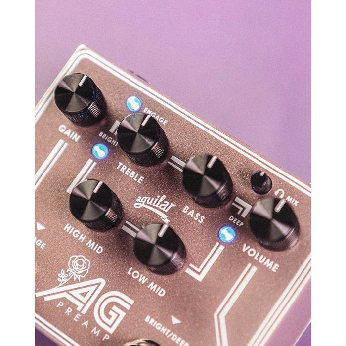 Aguilar | AG PREAMP | Rose Gold Limited Edition | Preamp DI Box w/ 4 - Band EQ (AG - AGPREBCAM) - Gsus4