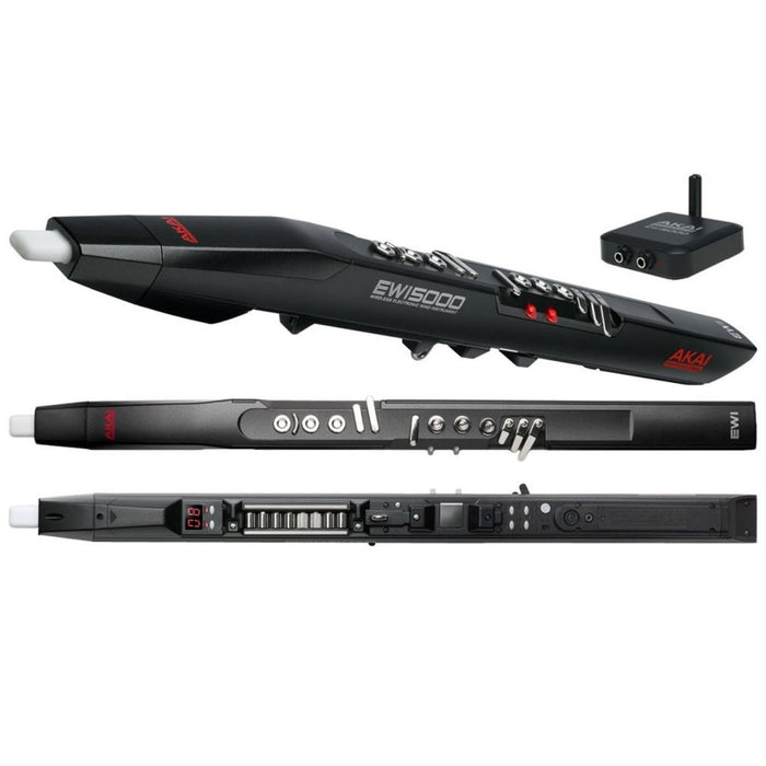 AKAI | EWI 5000 | Electronic Wind Instrument w/ Wireless Transmitter | Black (69/EWI5000) - Gsus4