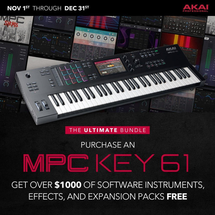 AKAI | MPC KEY 61 | Standalone Production Keyboard Synthesizer | w/ Semi - Weighted Keys (69/MPC - KEY61) - Gsus4