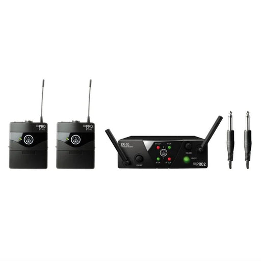 AKG WMS40 Mini US25 Wireless Microphone System Dual Instrument Body Pack B+D (AKG-3351H00060) - Gsus4