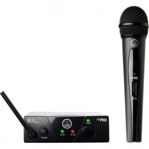 AKG WMS40 Mini US25 Wireless Microphone System Single Vocal Handheld Mic D (AKG-3347X00140) - Gsus4