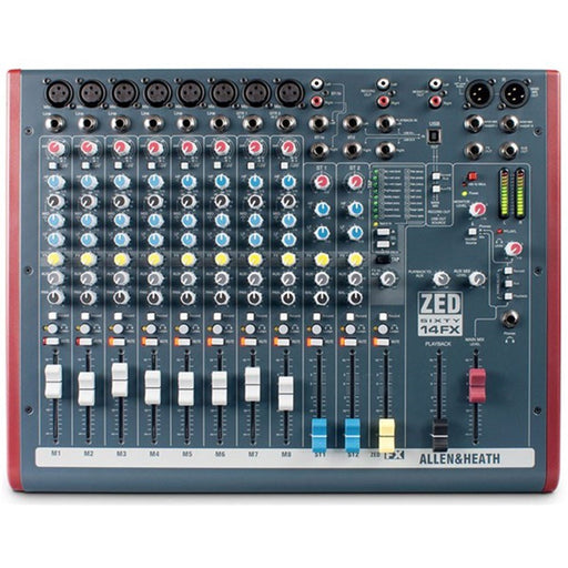 Allen & Heath | ZED60 - 14FX | Multi Purpose USB Mixer | w/ Built - in FX (AH ZED60 - 14FX) - Gsus4