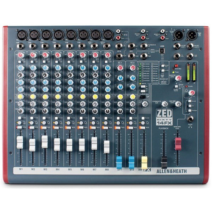 Allen & Heath | ZED60 - 14FX | Multi Purpose USB Mixer | w/ Built - in FX (AH ZED60 - 14FX) - Gsus4
