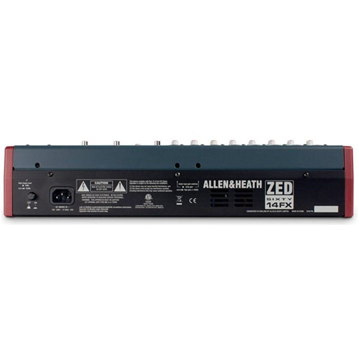 Allen & Heath | ZED60 - 14FX | Multi Purpose USB Mixer | w/ Built - in FX (AH ZED60 - 14FX) - Gsus4