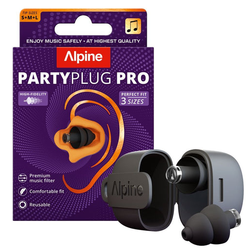 Alpine | Partyplug Pro | Earplugs | 2025 Edition (Black) (1011153) - Gsus4