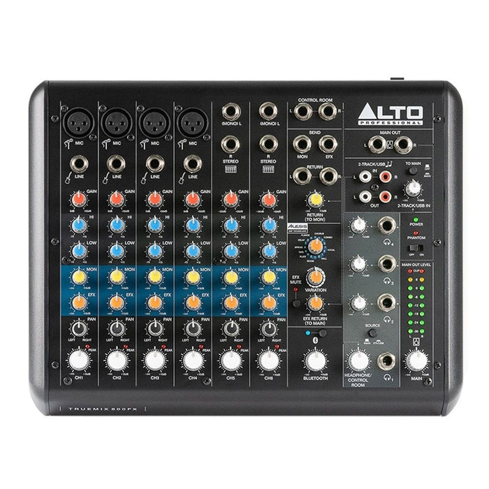 ALTO | Truemix 800 FX | 8 - Channel Compact Mixer w/ USB, Bluetooth & Multi - FX (57/TRUEMIX800FX) - Gsus4