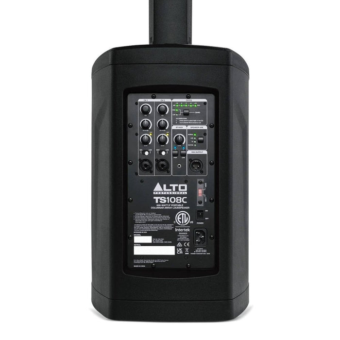 ALTO | TS108C | 600W Portable Column Array PA Speaker | w/ 8" Subwoofer, DSP & Bluetooth (57/TS108C) - Gsus4