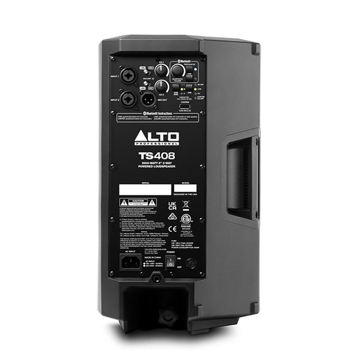 ALTO | TS408 | 8" 2000W 2 - Way Powered Speaker | w/ Bluetooth & Wireless Link (57/TS408) - Gsus4