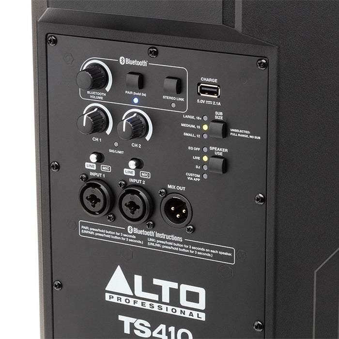 ALTO | TS410 | 10" 2000W 2 - Way Powered Speaker | w/ Bluetooth & Wireless Link (57/TS410) - Gsus4