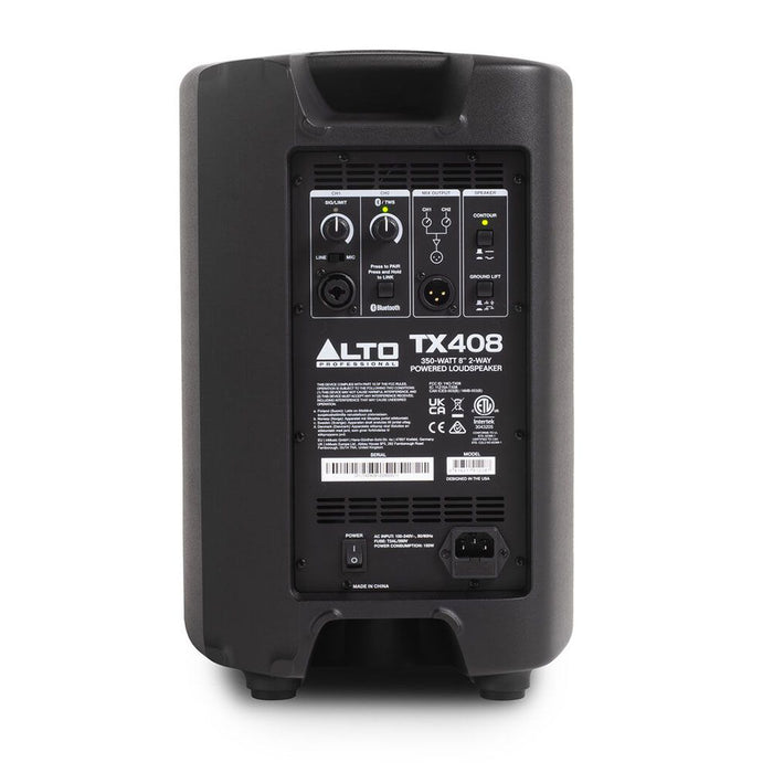 ALTO | TX408 | 350 - Watt 8" 2 - Way Powered Loudspeaker w/ Bluetooth (57/TX408) - Gsus4